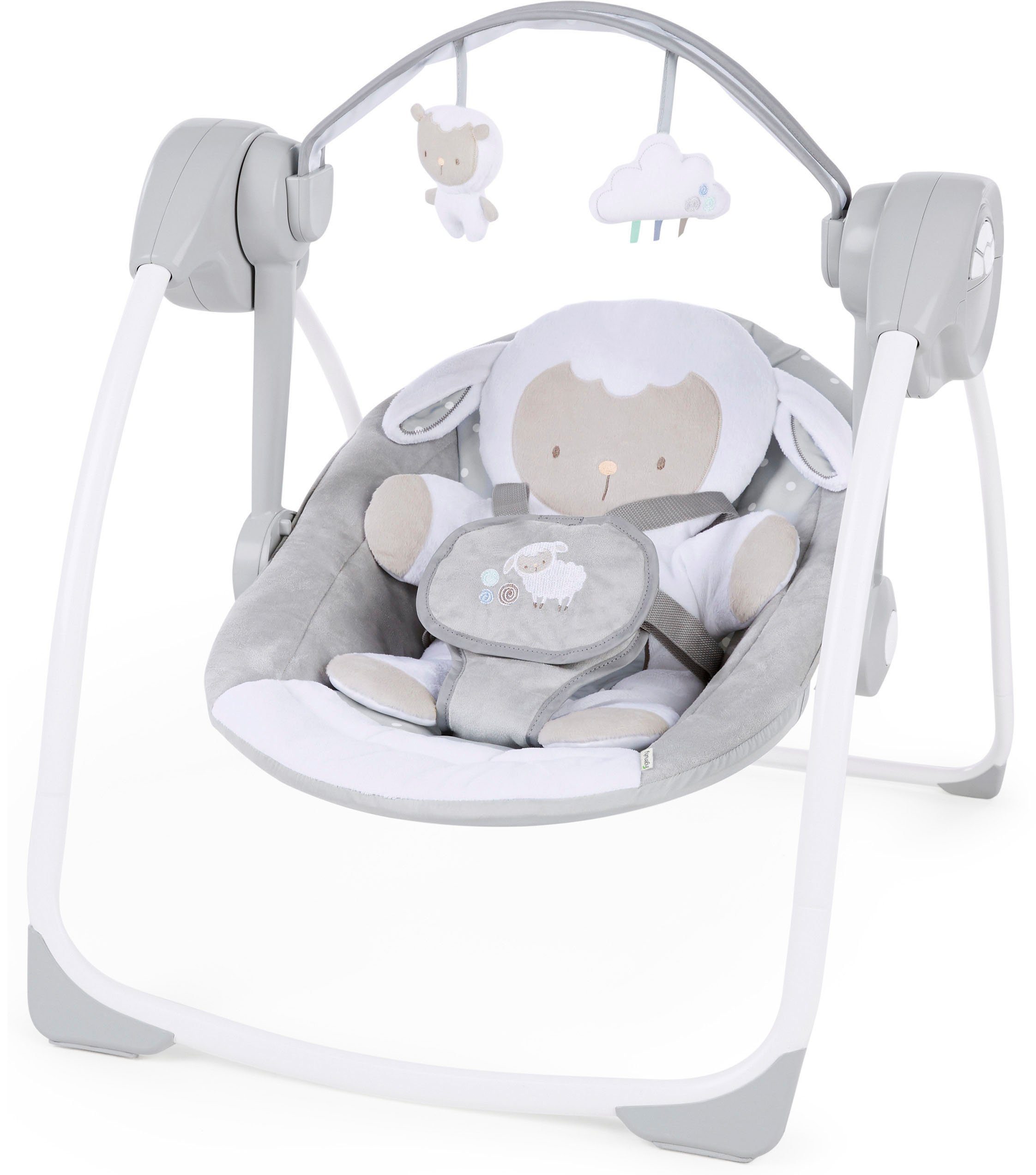 ingenuity Babyschaukel Comfort 2 Go, Cuddle Lamb, tragbar