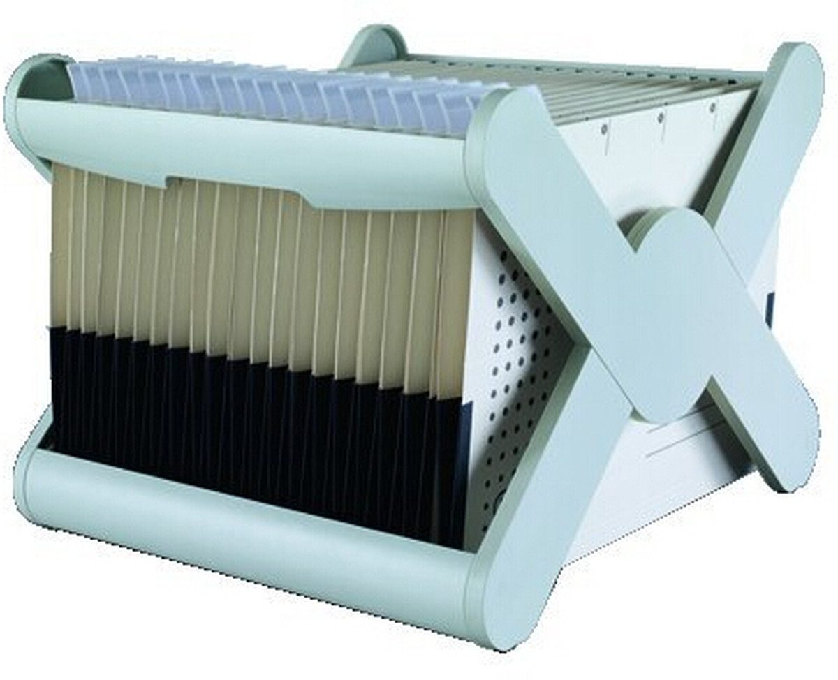 Aufbewahrungsbox Hängeregistraturkorb X-Cross grau.
