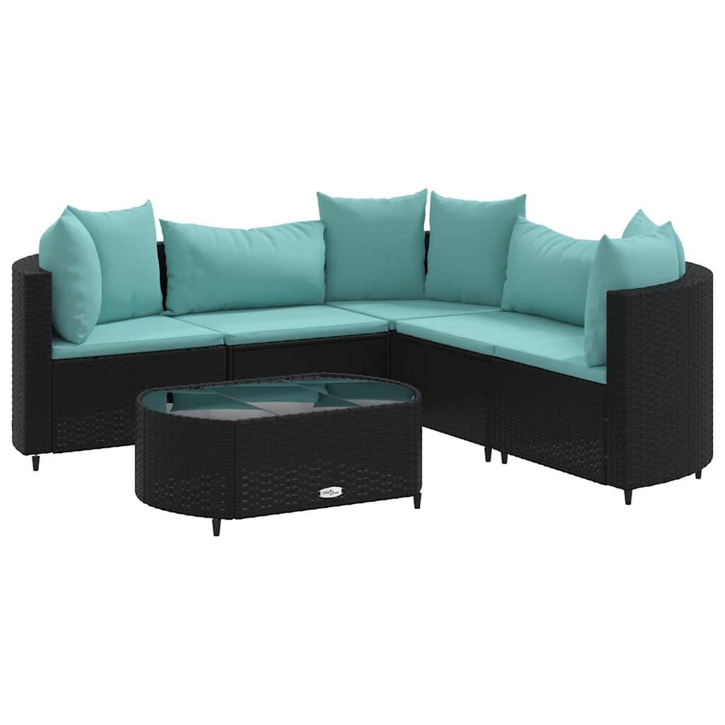 vidaXL Gartenlounge-Set 6-tlg. Garten-Sofagarnitur mit Kissen günstig online kaufen