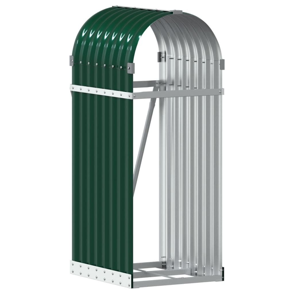 vidaXL Kaminholzregal Kaminholzunterstand Grün 40x45x100 cm günstig online kaufen