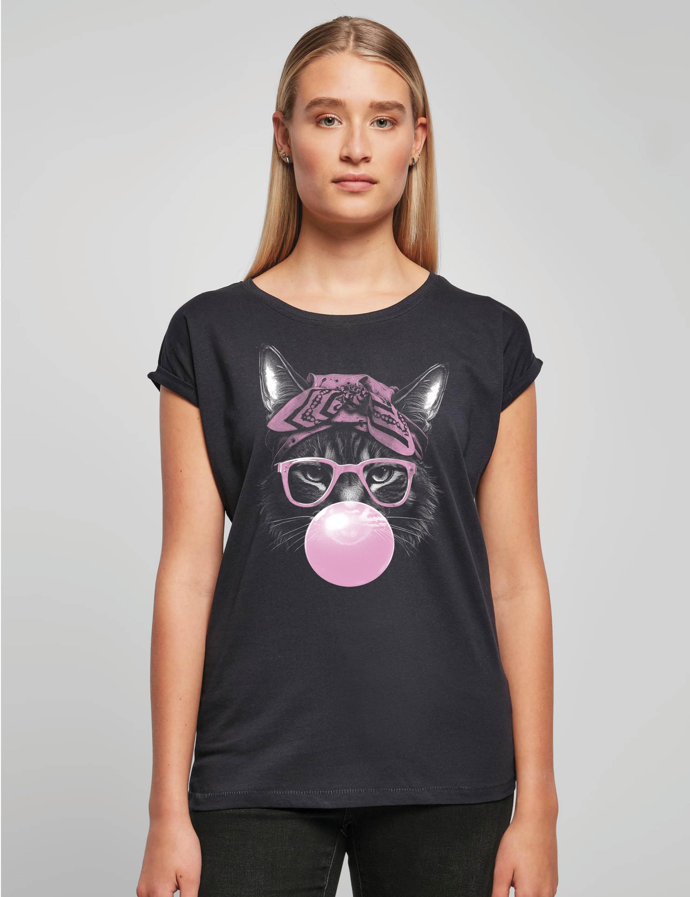 Youth Designz Print-Shirt Coole Katze Damen T-Shirt als Statement oder Gesc günstig online kaufen