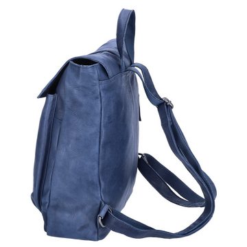 The Skandinavian Brand Freizeitrucksack The Skandinavian Brand Damen Leder Rucksack Blue (1-tlg)