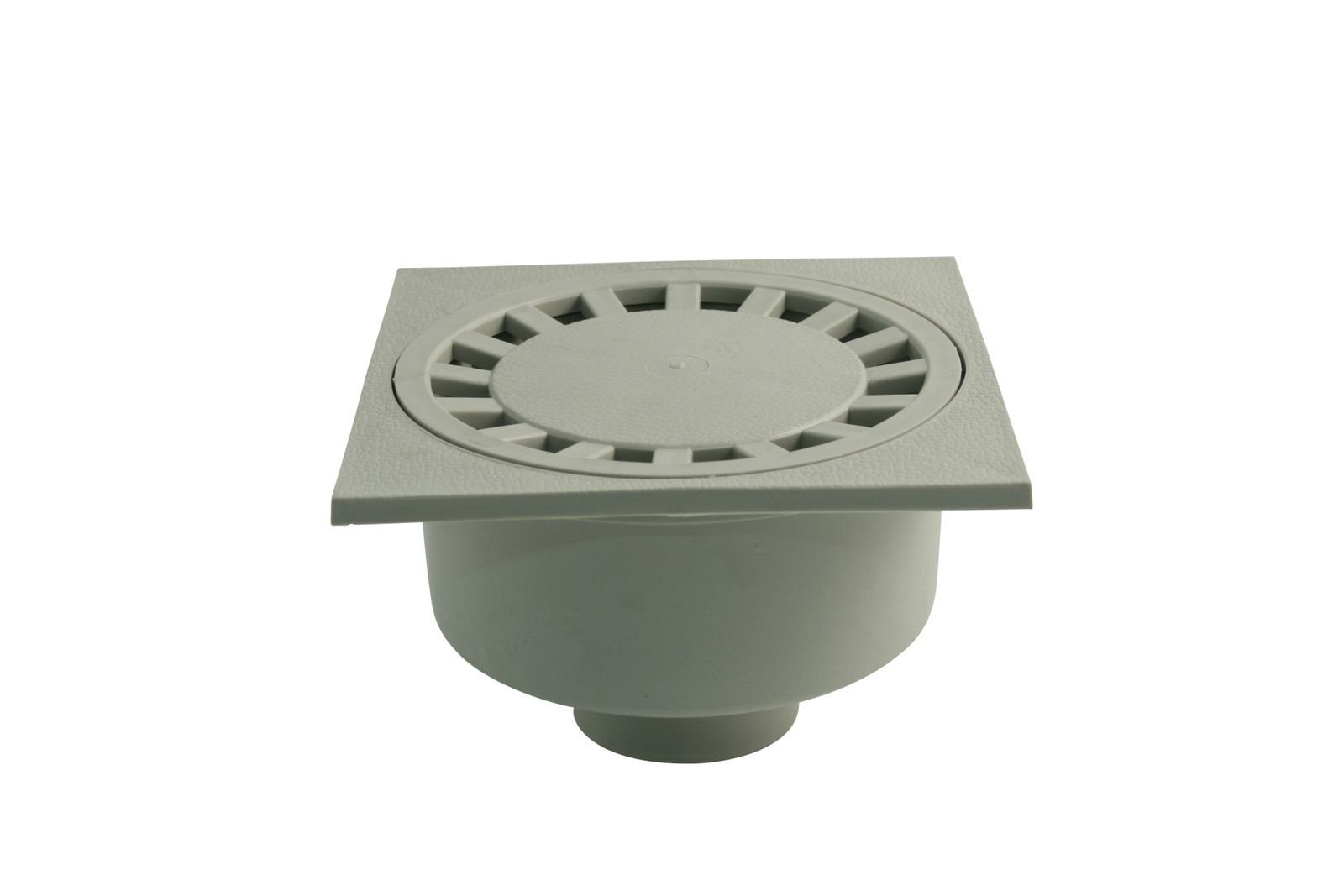 Marley Deutschland GmbH Haus- und Hofablauf DN110 Hofablauf 198x198mm, Art. 067445 inkl. Geruchsverschluss, Belastung bis 1,5 T