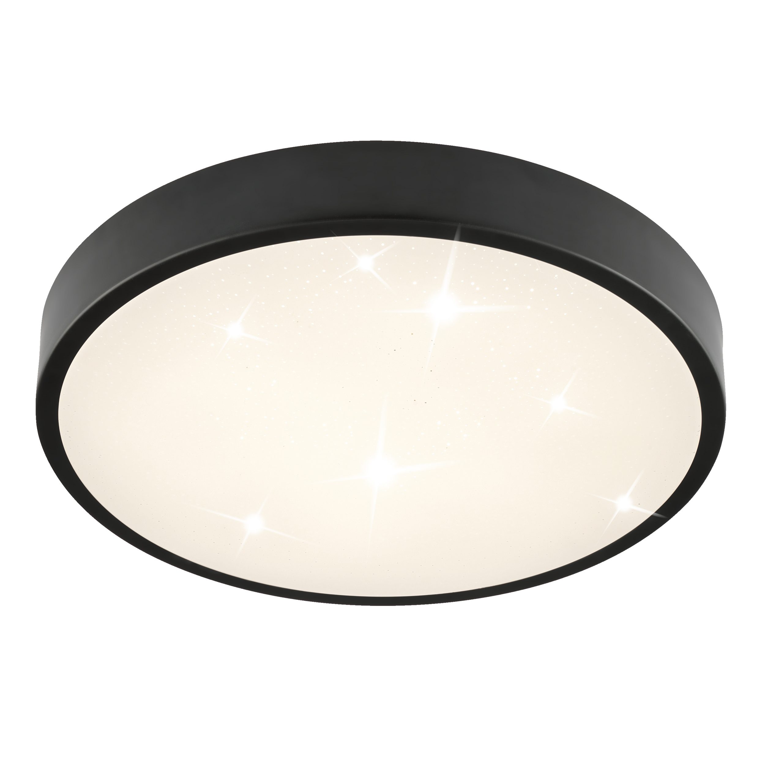 Lightbox Deckenleuchte, LED fest integriert, Neutralweiß, Ø 39 cm, 2160 lm, 4000K, sehr energieeffizient, Sternenglanz