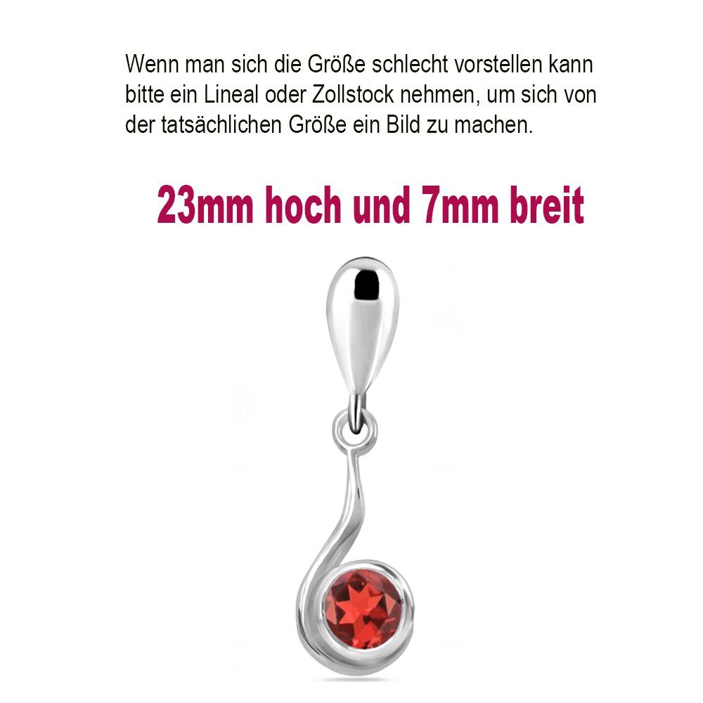 Limana Paar Ohrhänger echter Granat Edelstein 925 Sterling Silber Damen rote Ohrringe (inkl. Herz Gravur Dose), Ohrhänger für jeden Tag Geschenk für Frauen Damen Freundin Ehefrau Oma