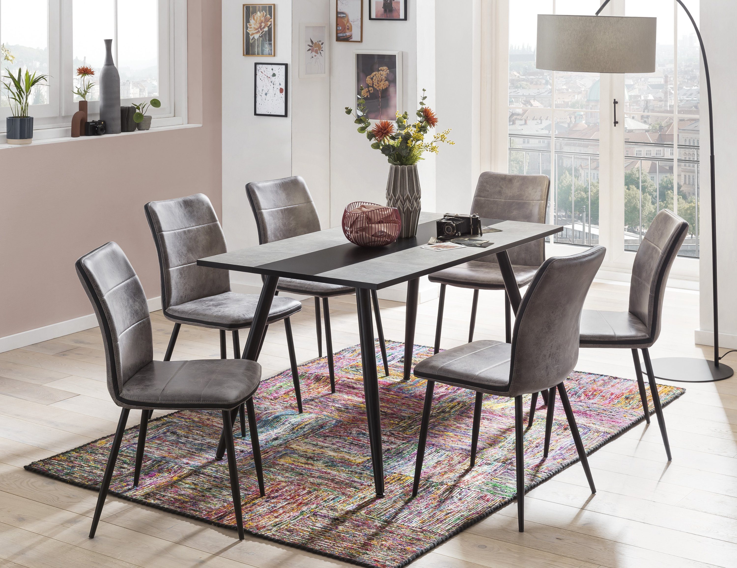 HELA Esszimmerstuhl HELA Polsterstuhl CAROLINE 2er Set BHT 44x47x42 cm Esszimmerstuhl