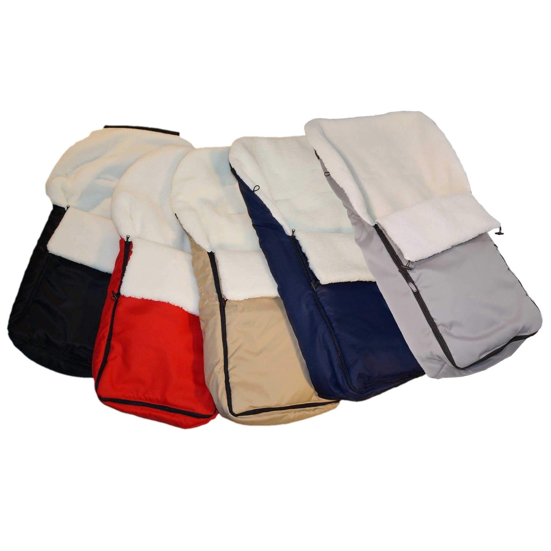 Eichhorn Kinderwagen Fußsack XL Winterfußsack universal (mit Teddyfell (waschbar) und hohem Rückenteil), mit vorgenähten Gurtschlitzen und Rundum-Reißverschluss
