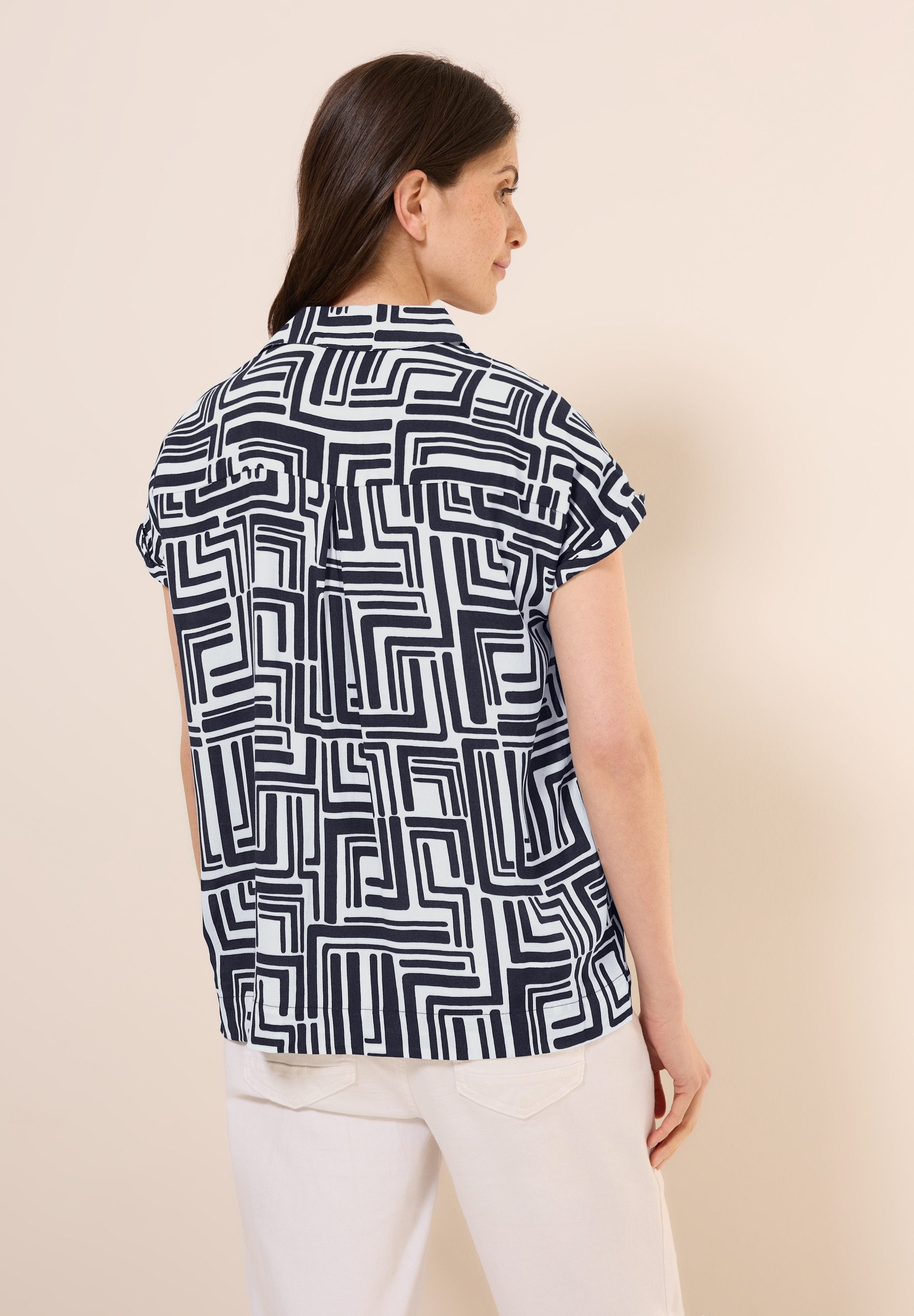 CECIL Hemdbluse mit Seitlichen Einschlitzen am günstig online kaufen