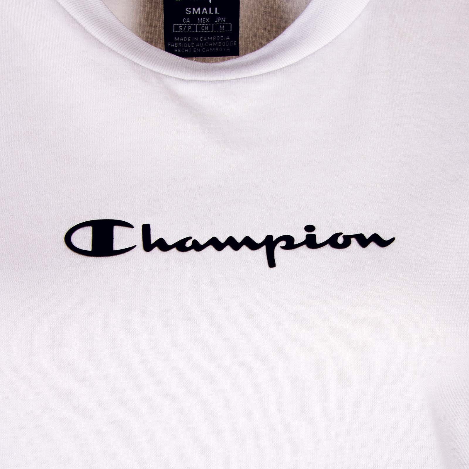 Champion T-Shirt Crewneck weiß 217189 Tape