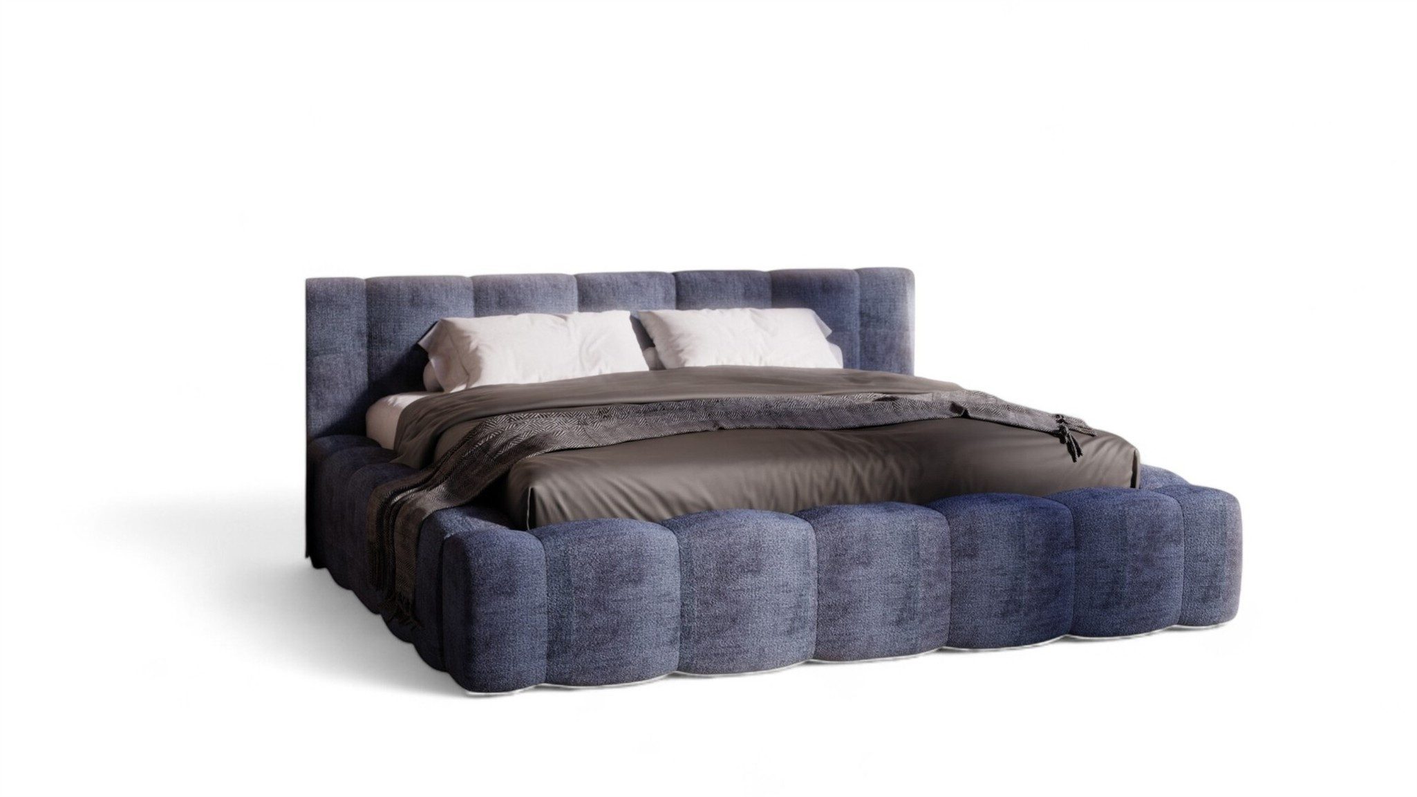 Fun Möbel Polsterbett Doppelbett FUN CHANG Komplettset in Stoff Perfect Harmony (auch ohne Matratze erhältlich), inkl. Bonellfederkernmatratze