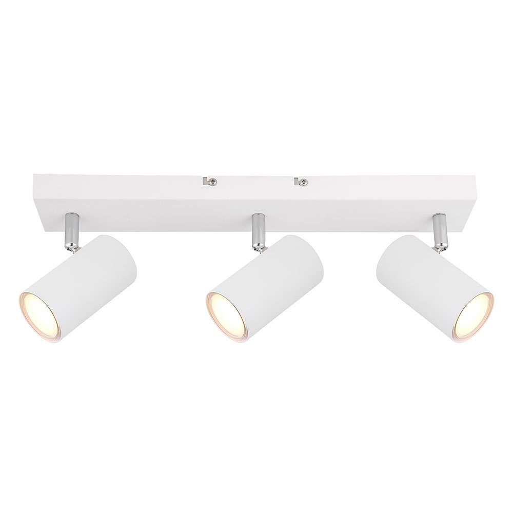 Wohnzimmerleuchte nicht etc-shop Deckenlampe Deckenleuchte, inklusive, Leuchtmittel Spotleiste Deckenstrahler 3-flammig LED mit