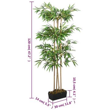 Kunstrasen Bambusbaum Künstlich 760 Blätter 120 cm Grün, vidaXL, Höhe: 120 mm