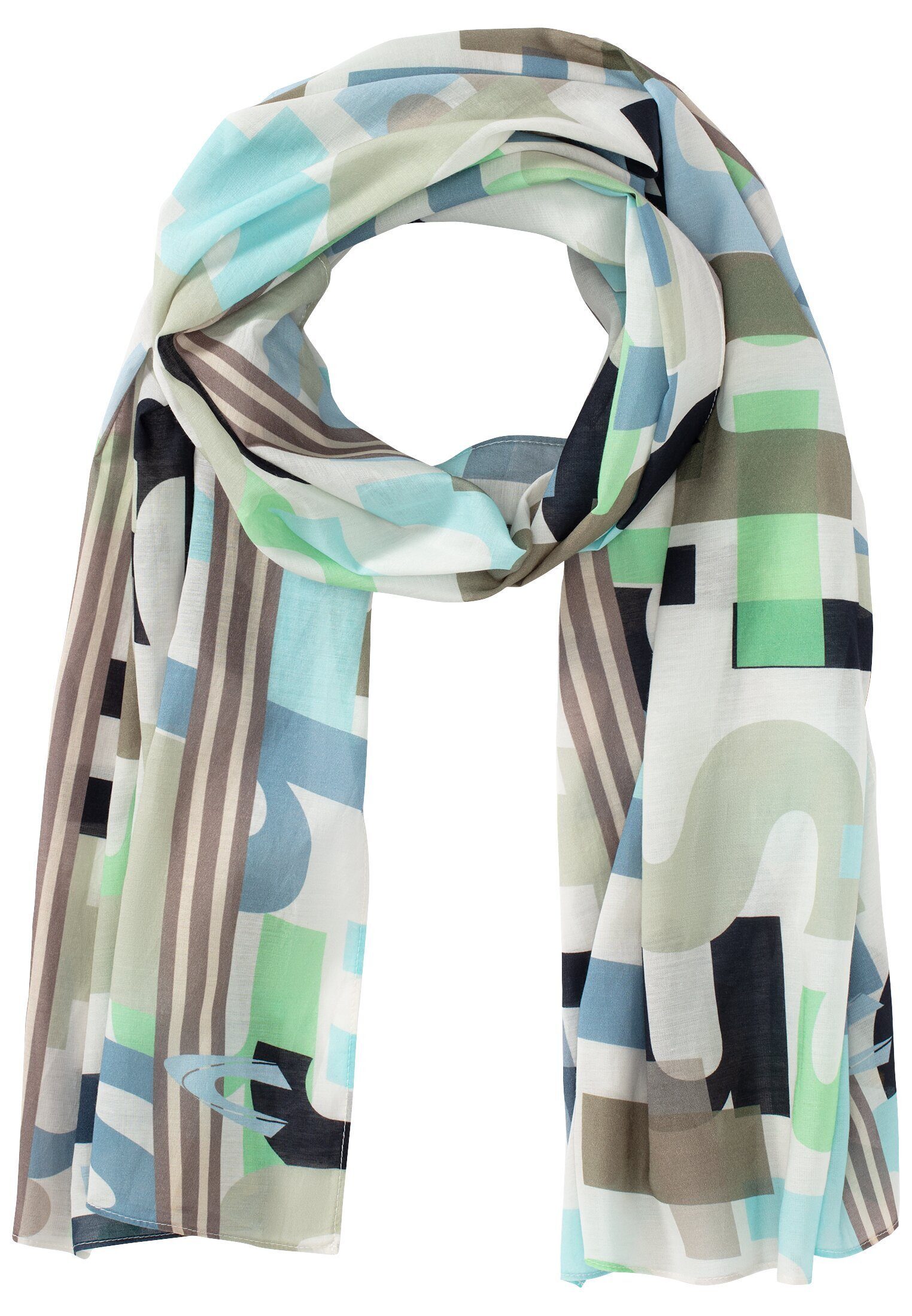 Modetuch mit sommerlichem Letter Print