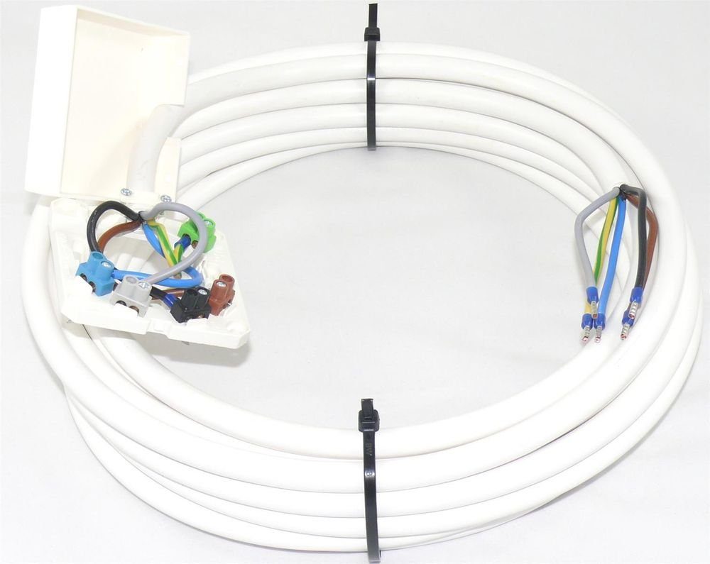 maxgo® SET 2m Herdanschlusskabel H05VV-F 5G2,5 inkl Herdanschlussdose AP/UP Elektro-Kabel, (200 cm)