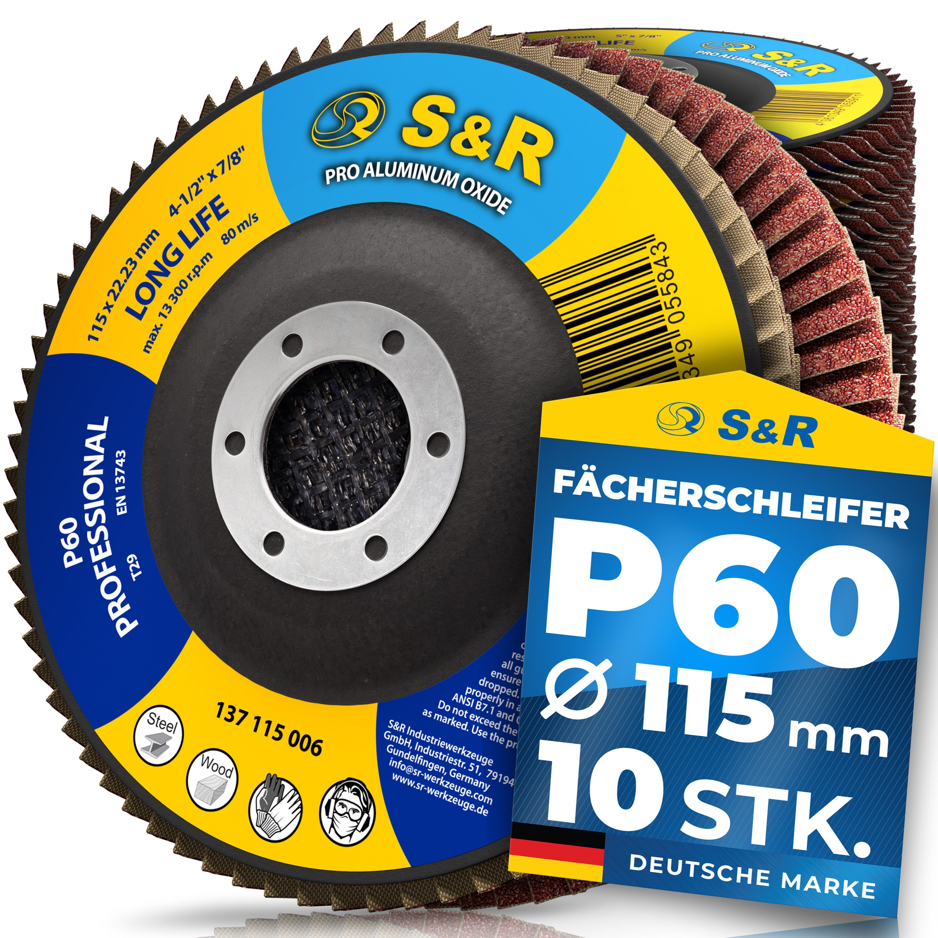 S&R Schleifscheibe, (Set, 10 St., 10-teilig)