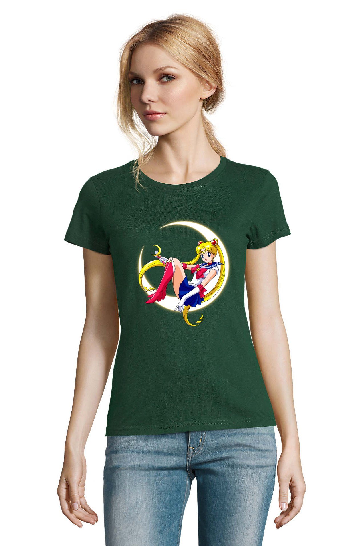 Blondie & Brownie T-Shirt Damen Fun Comic Sailor Moon Anime Manga