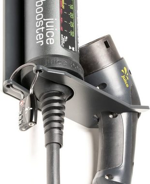 Juice stationär Elektroauto-Ladestation Wandhalterung für Juice Booster 2, Beinhaltet Montagematerial, Kabelaufbewahrung