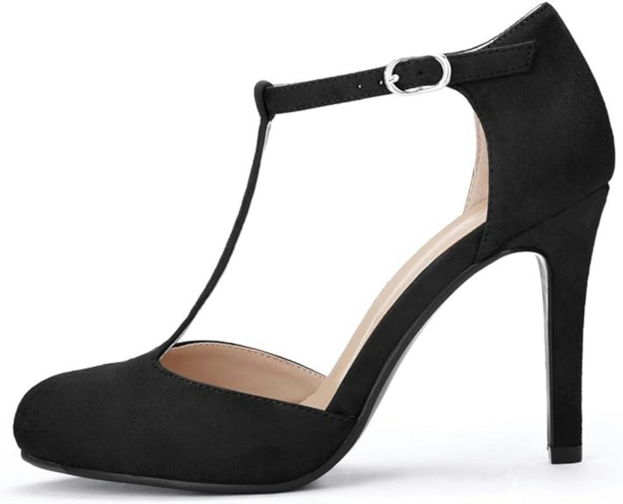 UE Stock Damen Pumps rund Spitze Stilettoabsatz mit T-Riemen Gr. 37,5 Schwarz Pumps Vielseitig kombinierbar. € 28,90, (€ 28,90 pro 1 Stk).