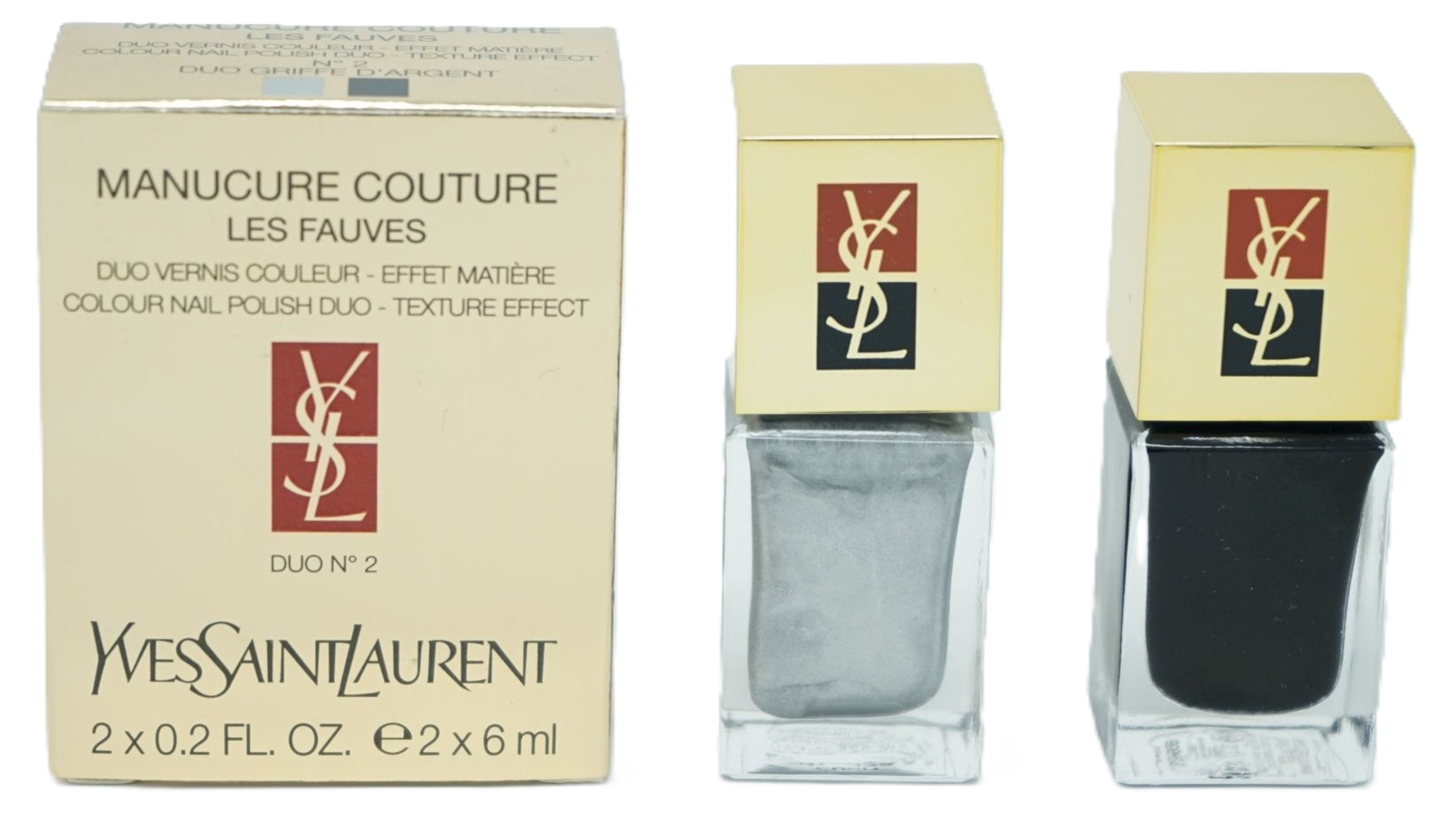 YVES SAINT LAURENT Nagellack Yves Saint Laurent Nagellack Duo-Nail No2 Griffe D'Argent