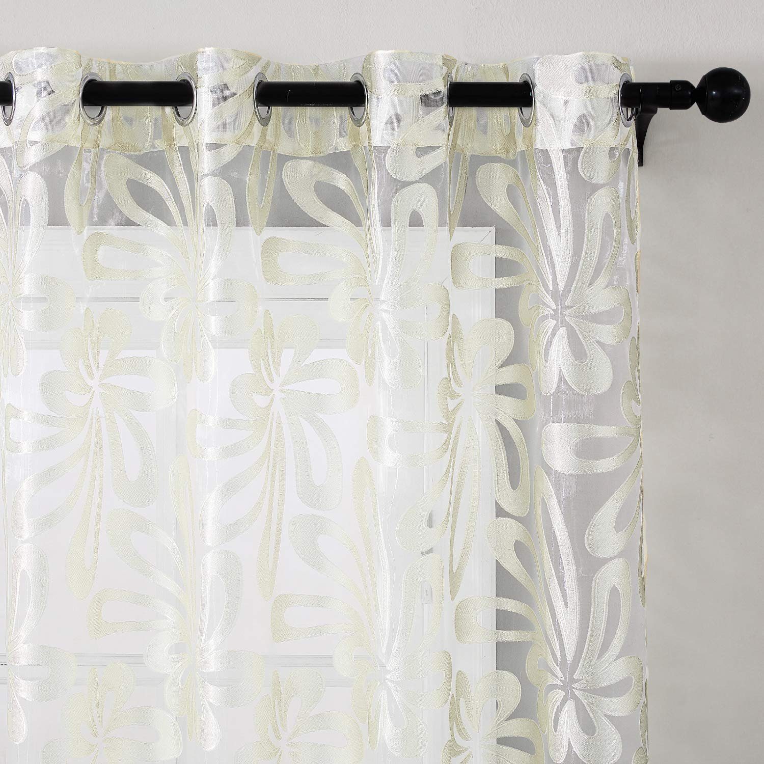 BYSURE Gardine, Ösen (2 St), halbtransparent, günstig online kaufen