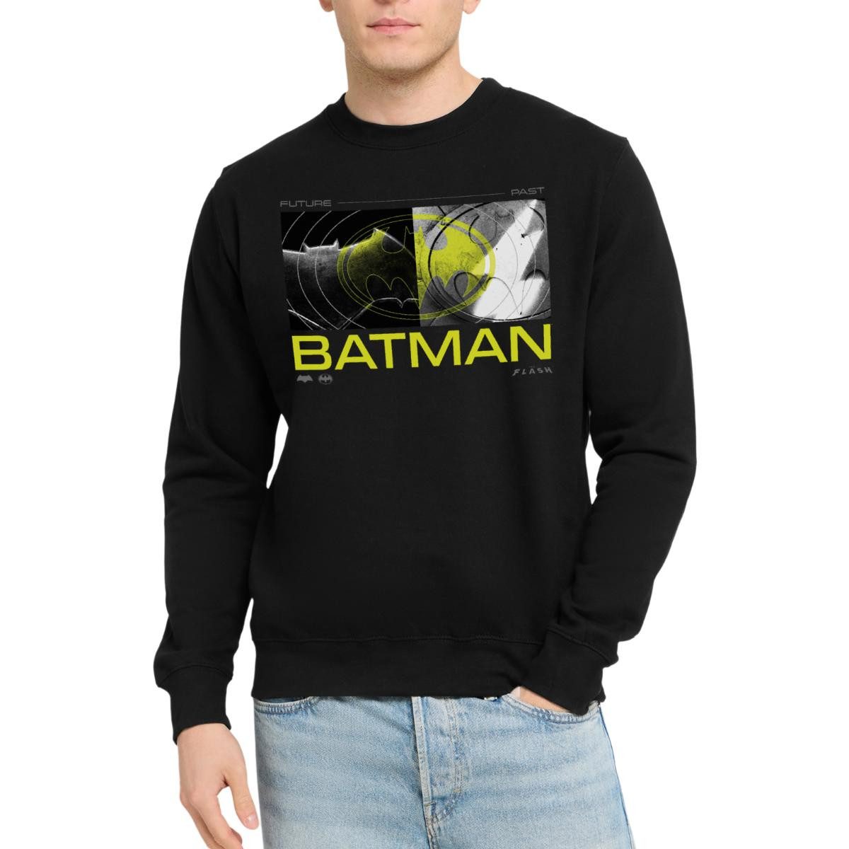 Spreadshirt Sweatshirt The Flash Und Batman Zukunft Und Vergangenheit Unisex Pullover (1-tlg)