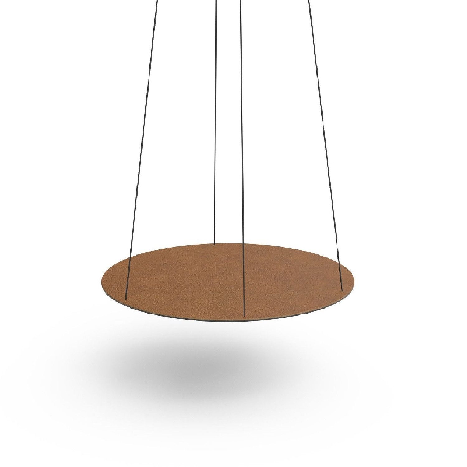 LIND DNA Hängeregal Pendel Tablett Ø 40 Pendulum Circle Bull braun/natur