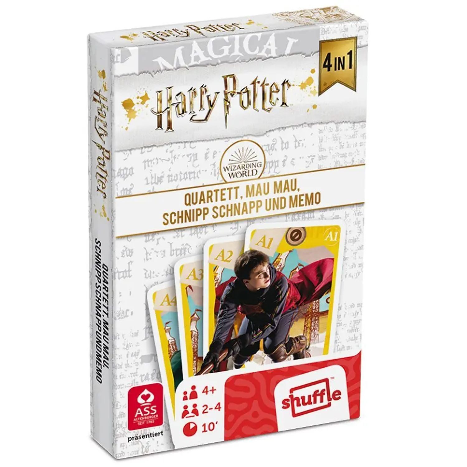 Cartamundi Spiel Harry Potter - Quartett 4 in 1