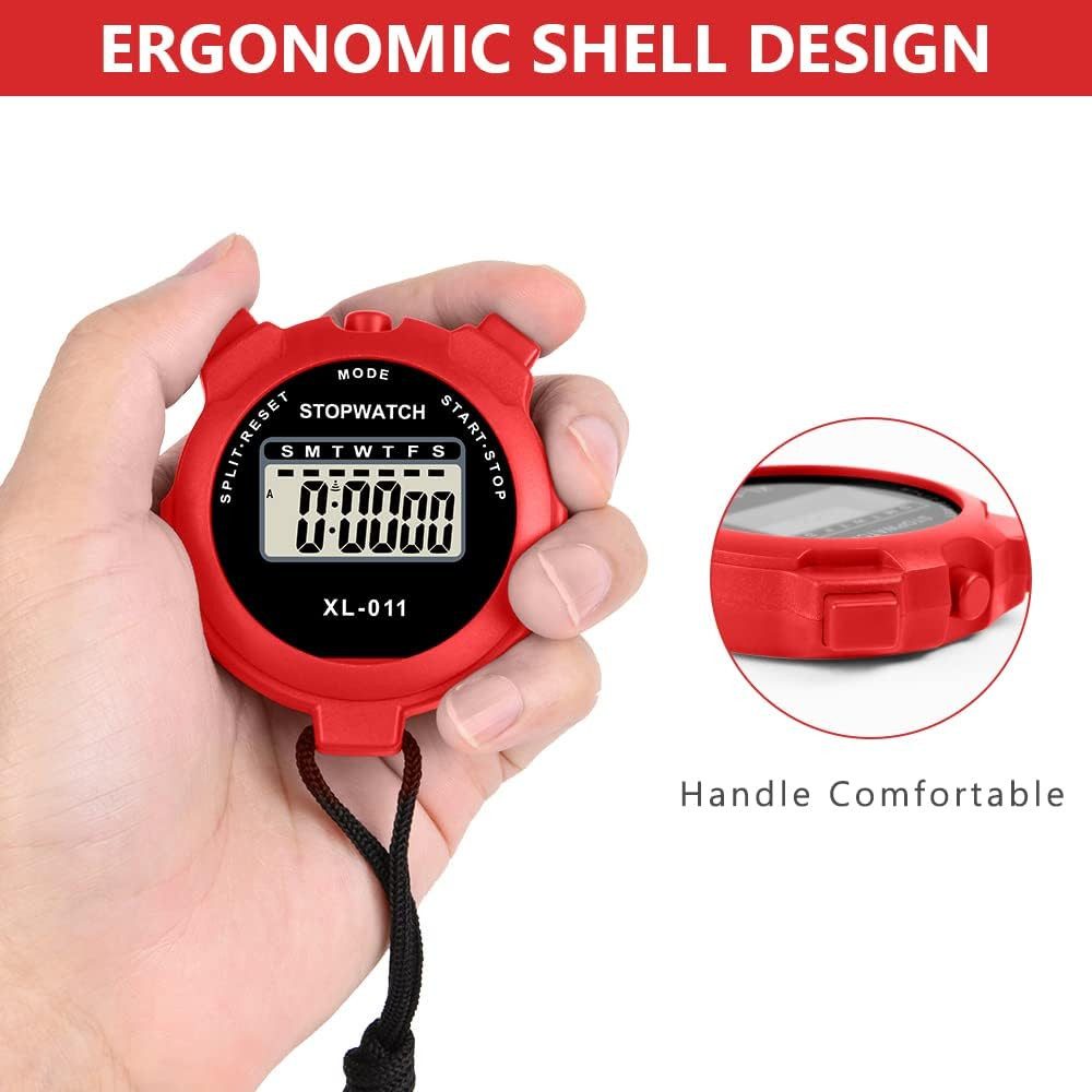 FELIXLEO Quarzuhr Vicloon Digitale Sport Stoppuhr Großes Display Timer Wecker
