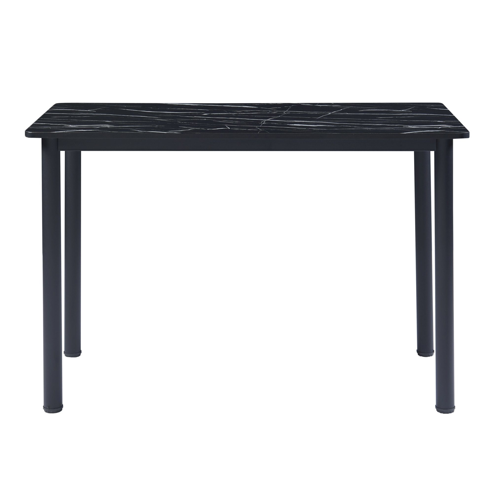 »Tammela« en.casa Personen Esstisch, 4 Marmoroptik cm Marmor-Schwarz 120x60 schwarz für