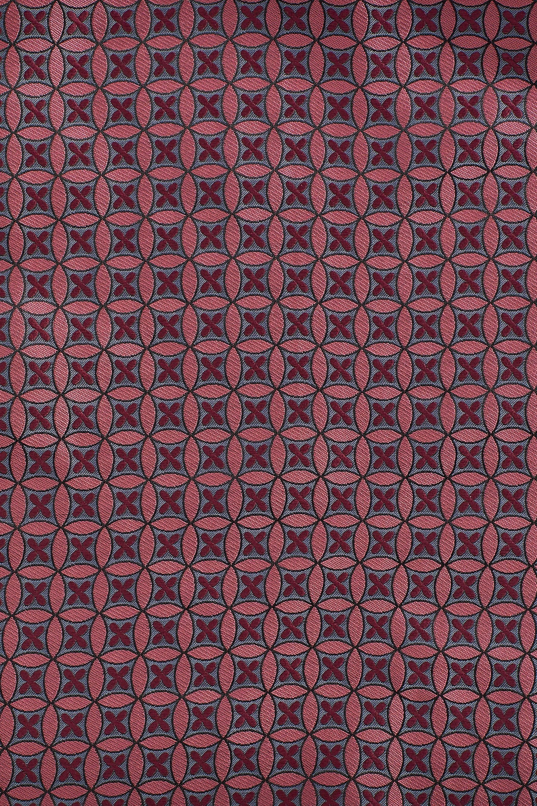 Next Krawatte Krawatte (2-St) im - und Set Einstecktuch Pink Geometric Slim