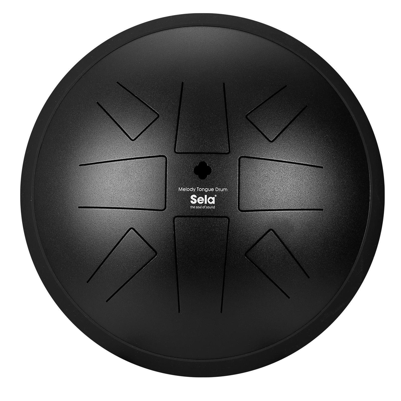 Sela Handpan SE 370 Melody Tongue Drum 10“ A Hirajoshi Black