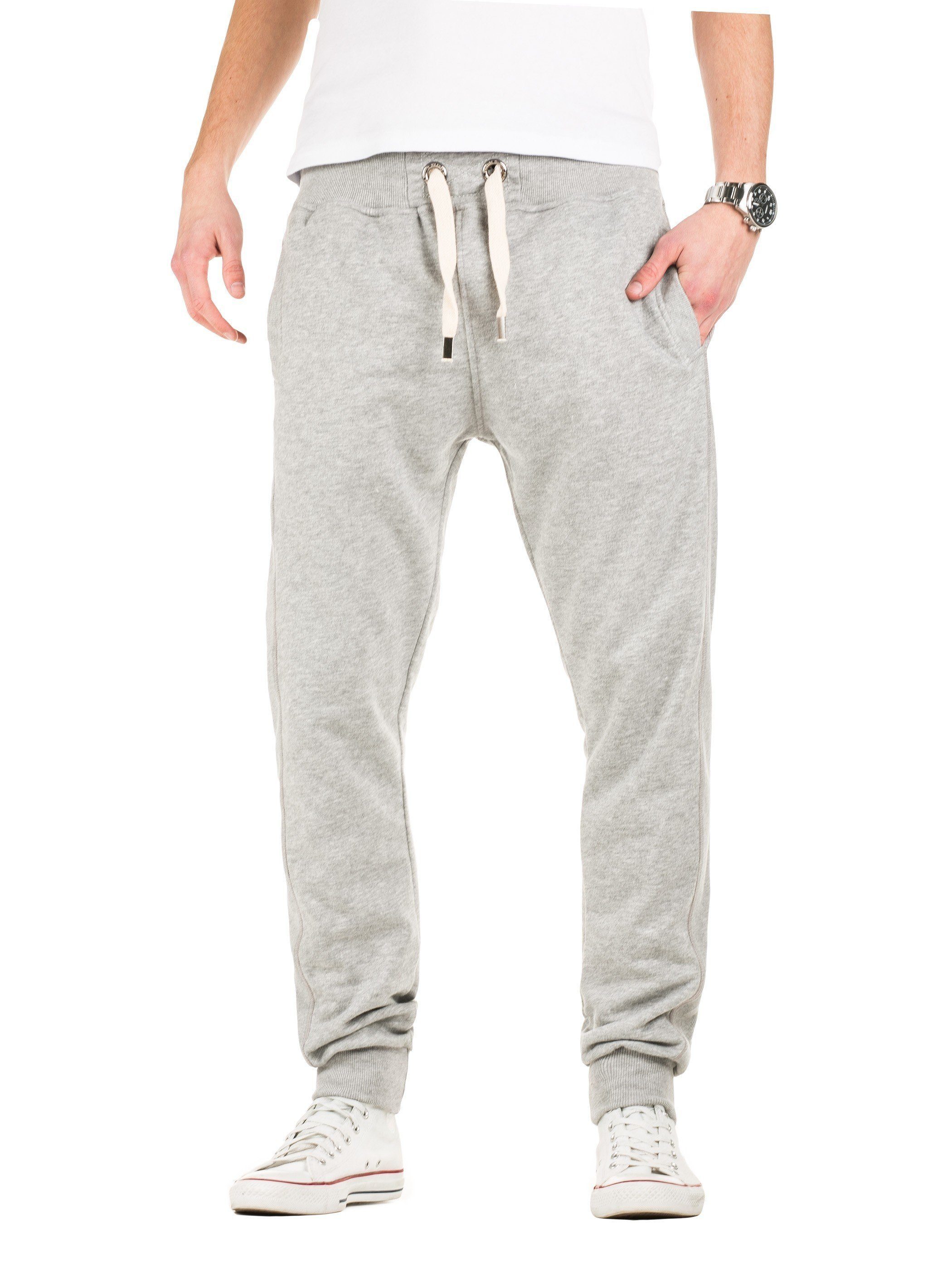 Yazubi Jogginghose Sweatpants Edward mit elastischem Bund mit Kordelzug in Unifarbe