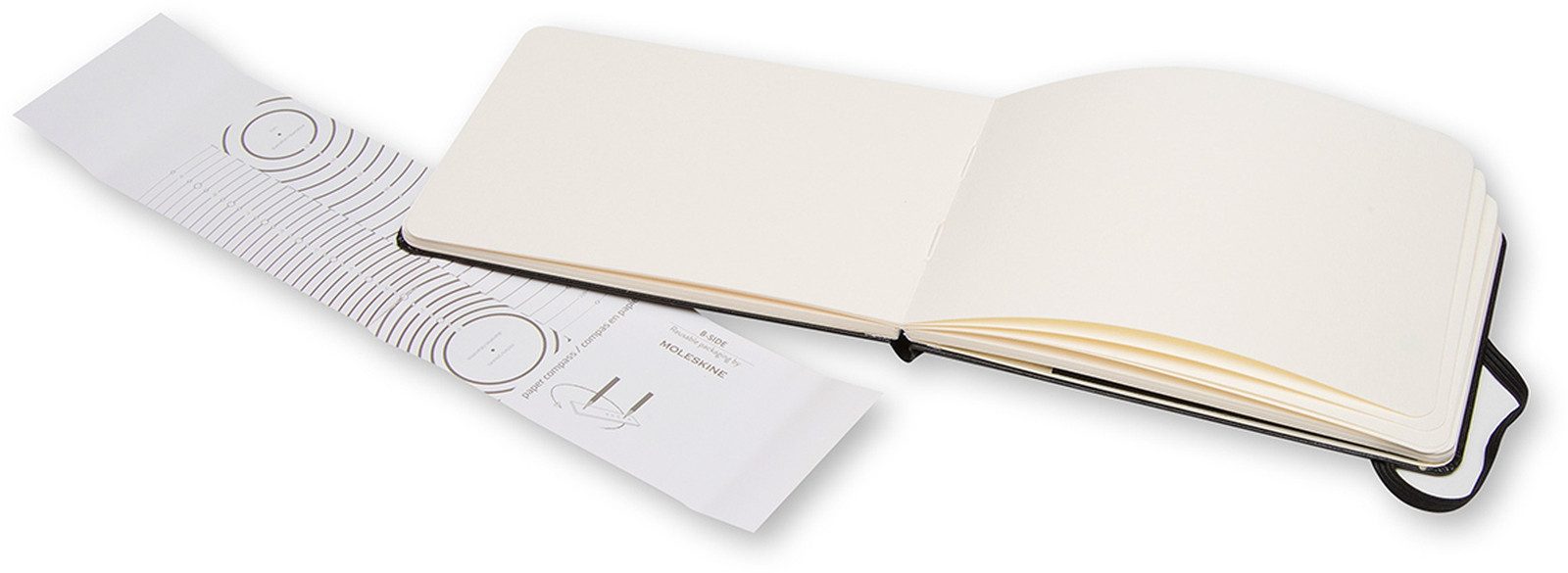 MOLESKINE Notizbuch Notizbuch Aquarellpapier Pocket A6 200g/qm 30 Blatt Hardcover schwarz