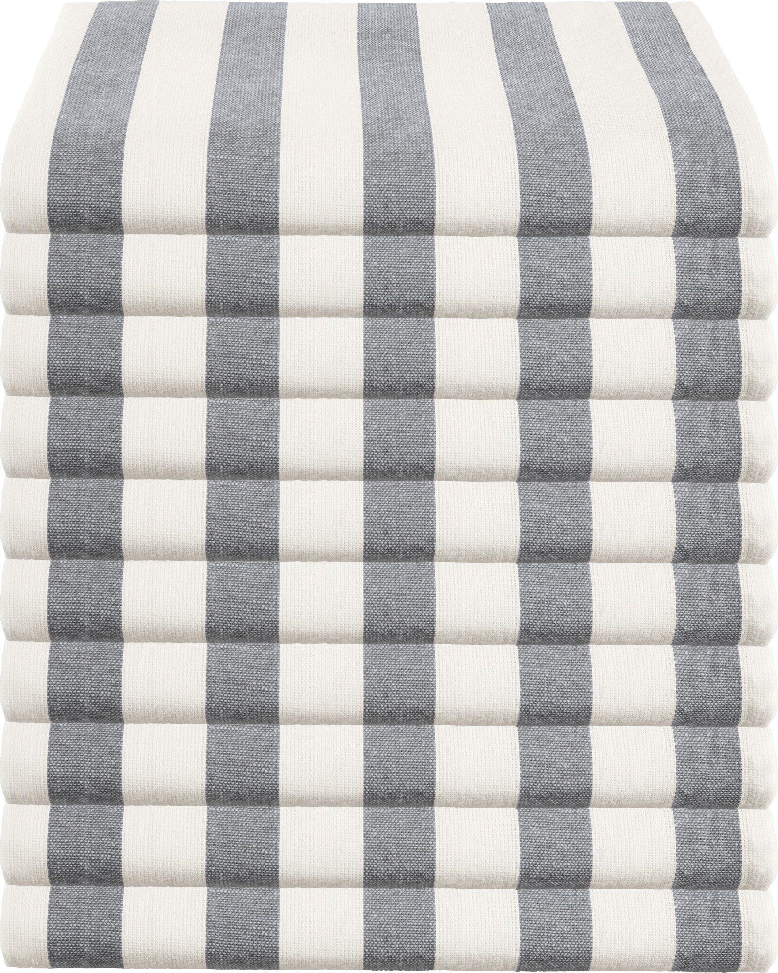 REDBEST Geschirrtuch Geschirrtuch 10er-Pack, Baumwolle Streifen günstig online kaufen