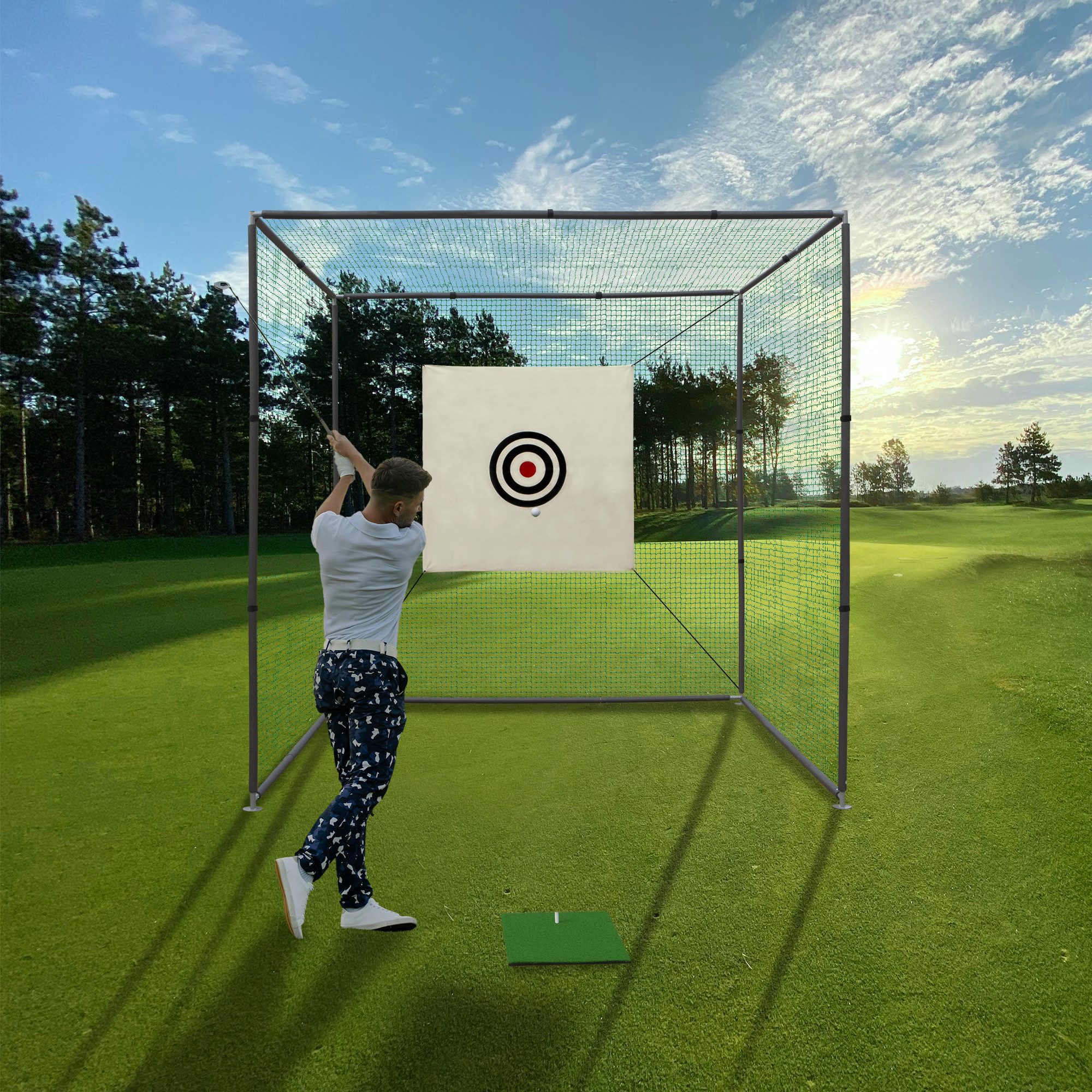 Golfkäfig Mit Schlagschutz, 3 X 2,4 M, Golfschläg Produktbild-Vorschau 6