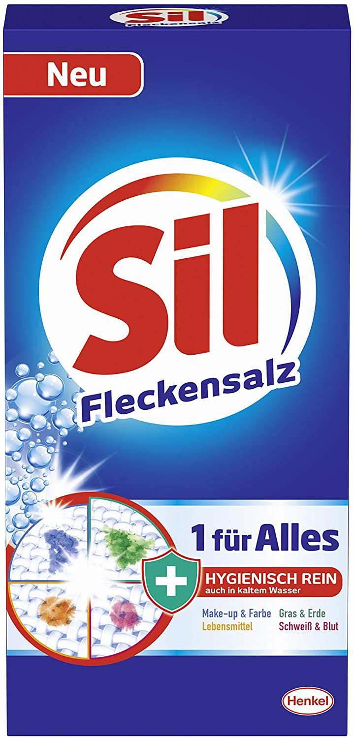 Sil 1 für Alles Fleckensalz 500 g Fleckentferner (für alle Flecken & Farben - für hygienisch reine Wäsche)