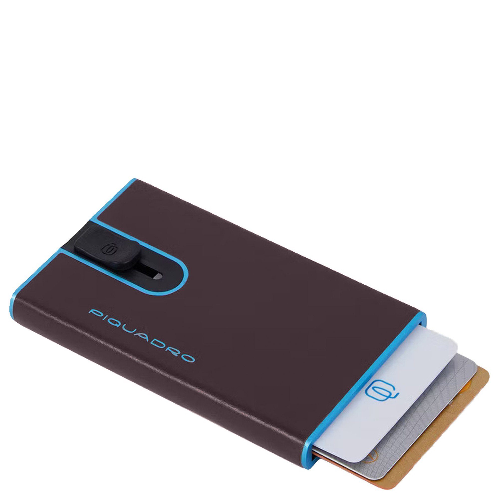 Piquadro Geldbörse Blue Kreditkartenetui RFID 10 Square vibl 11cc cm (1-tlg) 