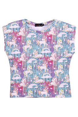 coolismo Shirt & Rock Set Motiv Pferdchen mit Einhorn (Set, 2-tlg., Shirt & Rock) Rundhalsausschnitt, niedlicher Print, Baumwolle