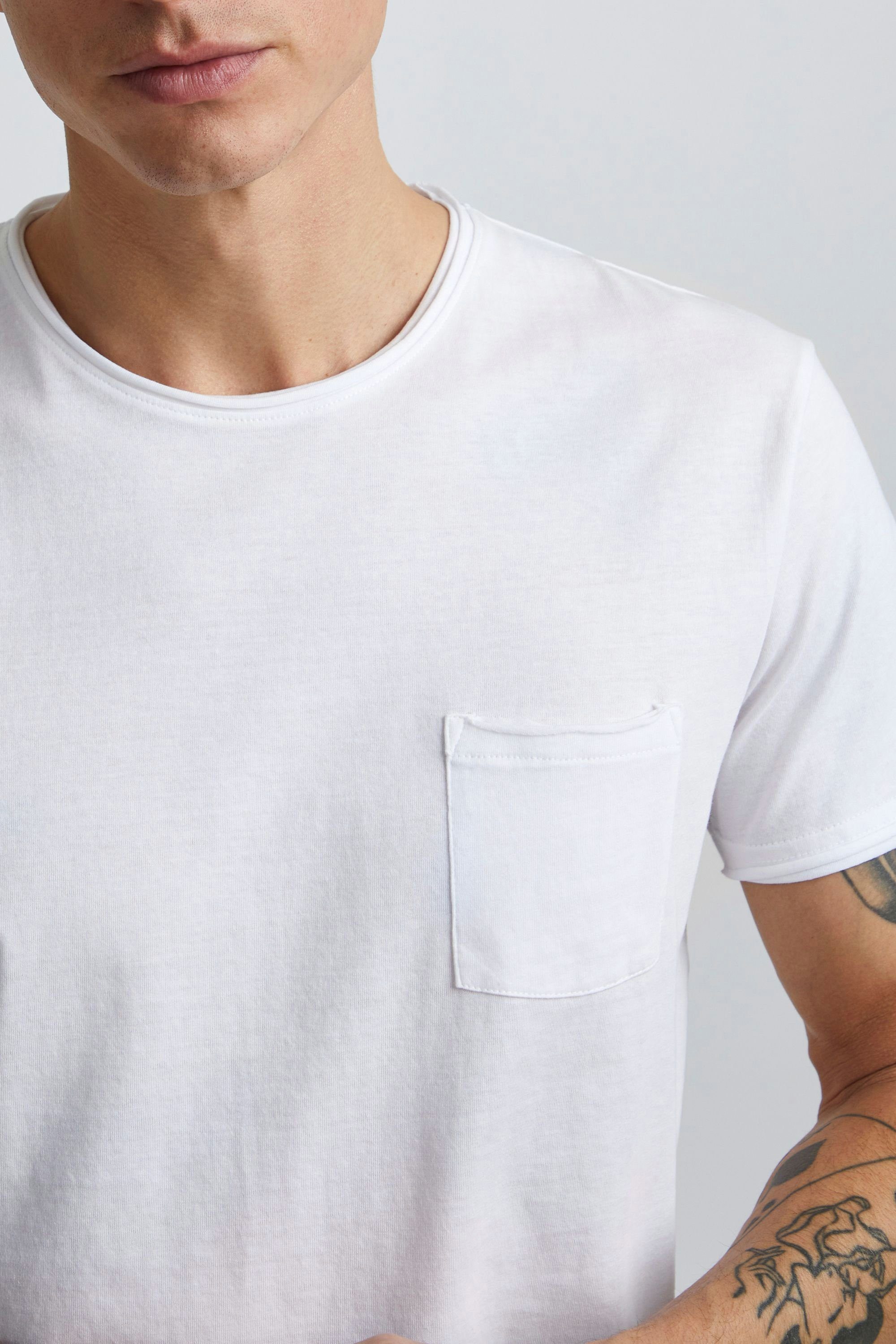 SDGaylin T-Shirt T-Shirt WHITE (790001) Brusttasche mit !Solid