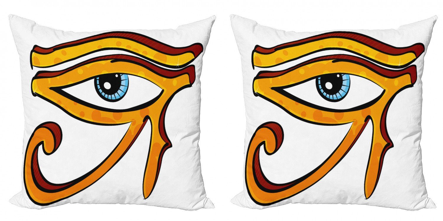 Kissenbezüge Modern Accent Doppelseitiger Digitaldruck, Ägyptischen Stück), Auge (2 Augenform Abakuhaus