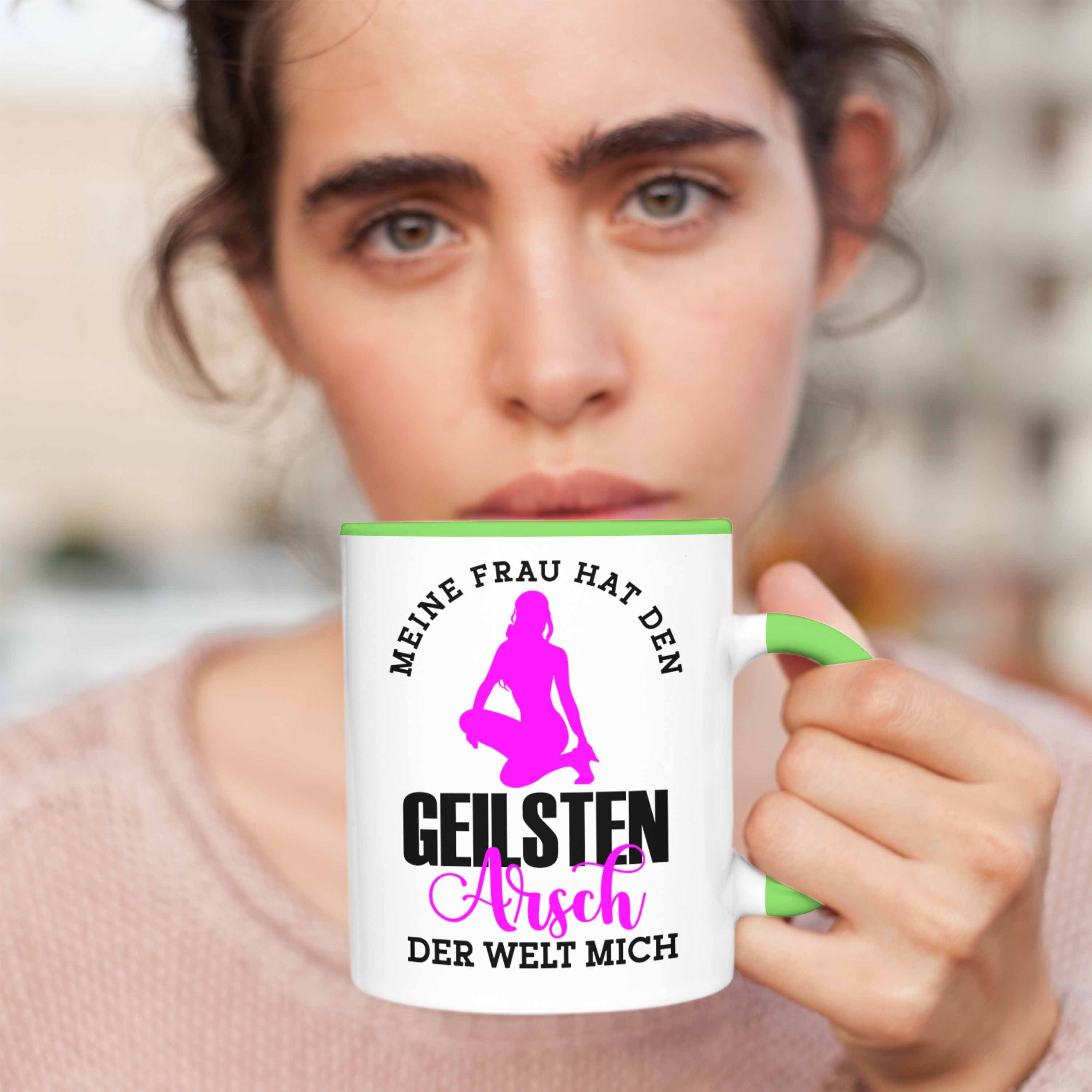 Frau Den Arsch Geschenkidee Grün Geilsten Trendation Tasse Tasse Hat Welt Der Meine Mich