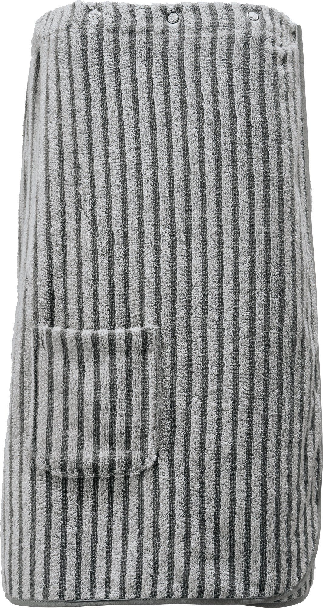 ERWIN MÜLLER Kilt Sarong 140, mit Druckknöpfe:, default, Walk-Frottier Streifen mehr