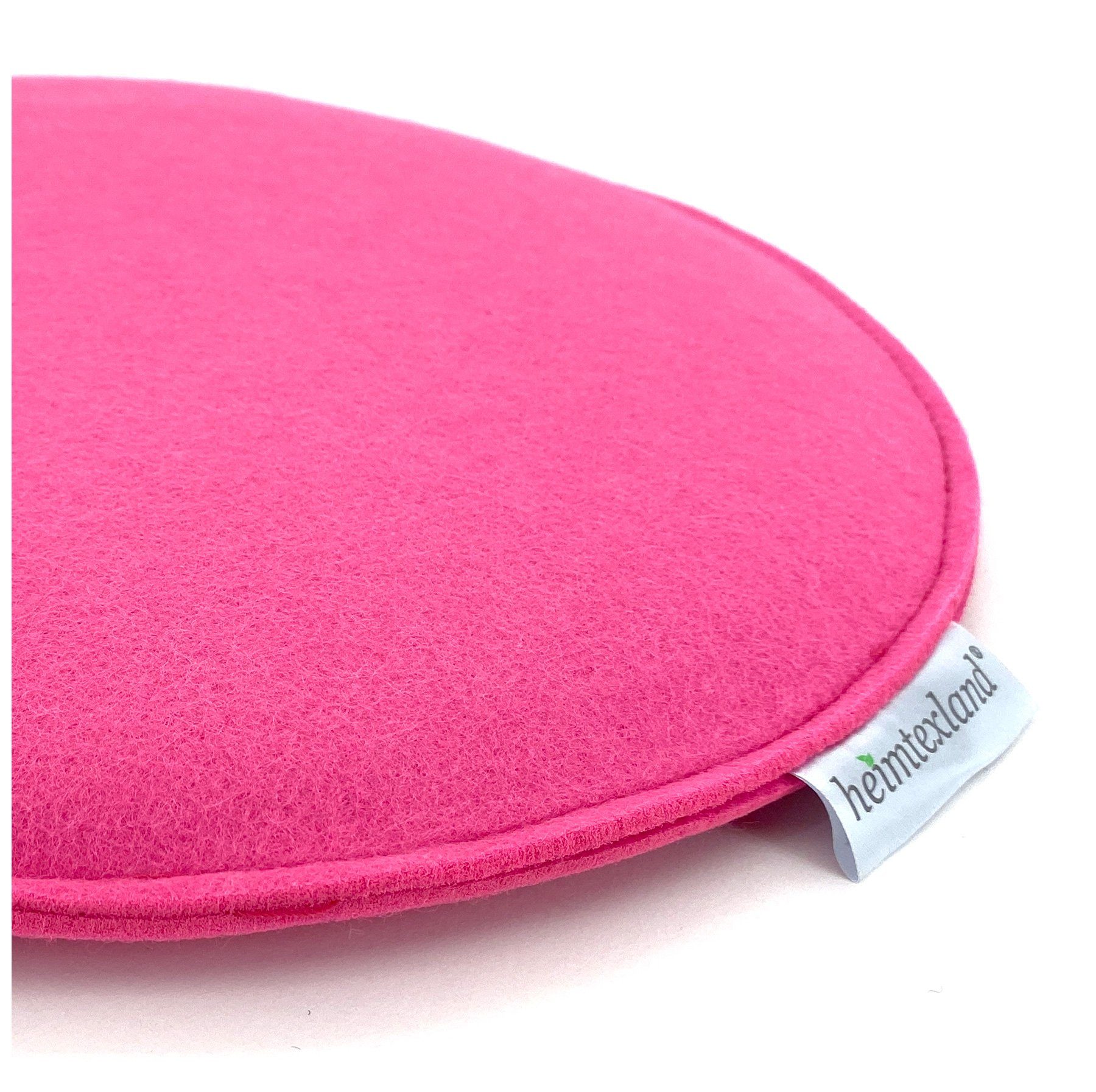 heimtexland Sitzkissen Filz Sitzauflage Stuhlkissen Bankkissen abwaschbar, Filzkissen eckig & rund I Indoor Outdoor I bequem & robust