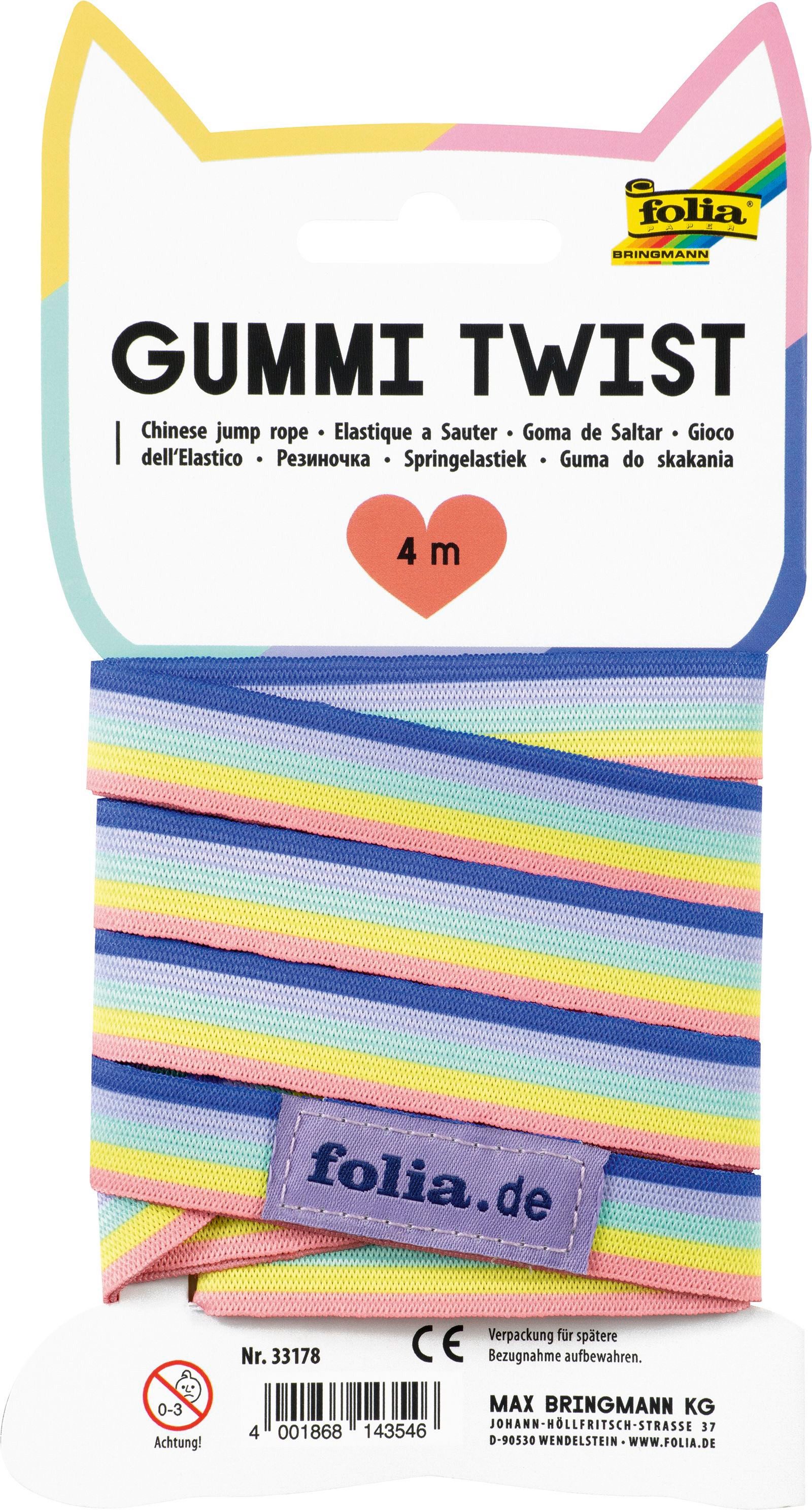 Folia Max Bringmann KG Hüpfspielzeug Gummi Twist, (1-tlg), 4 m
