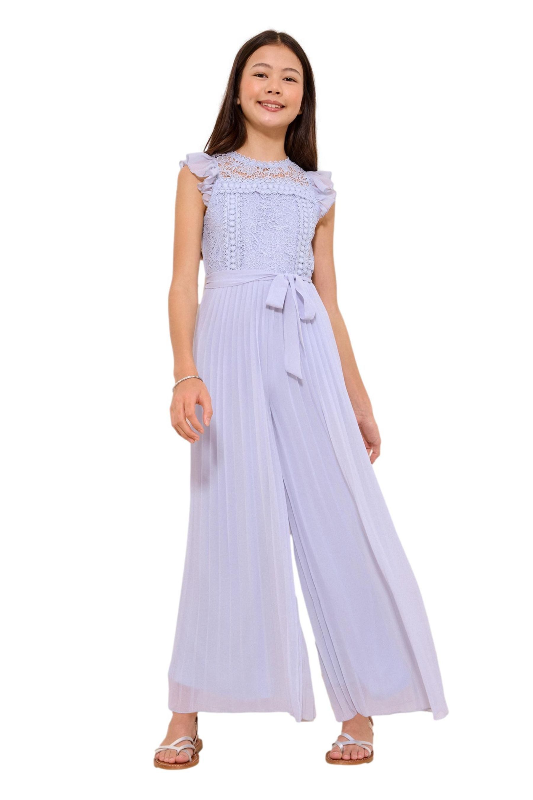 LIPSY Jumpsuit Festlicher Lipsy Jumpsuit mit Spitzenfront (2-tlg)