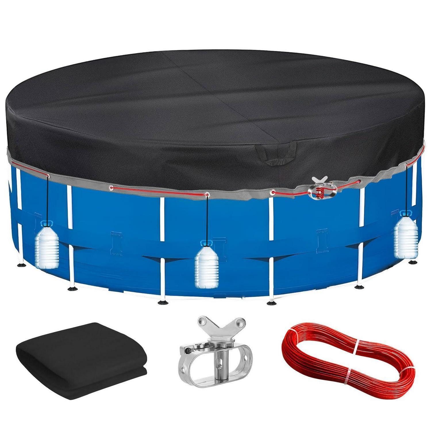 LuxusKollektion Pool-Abdeckplane Poolabdeckung Rund Ø432cm (1-St)