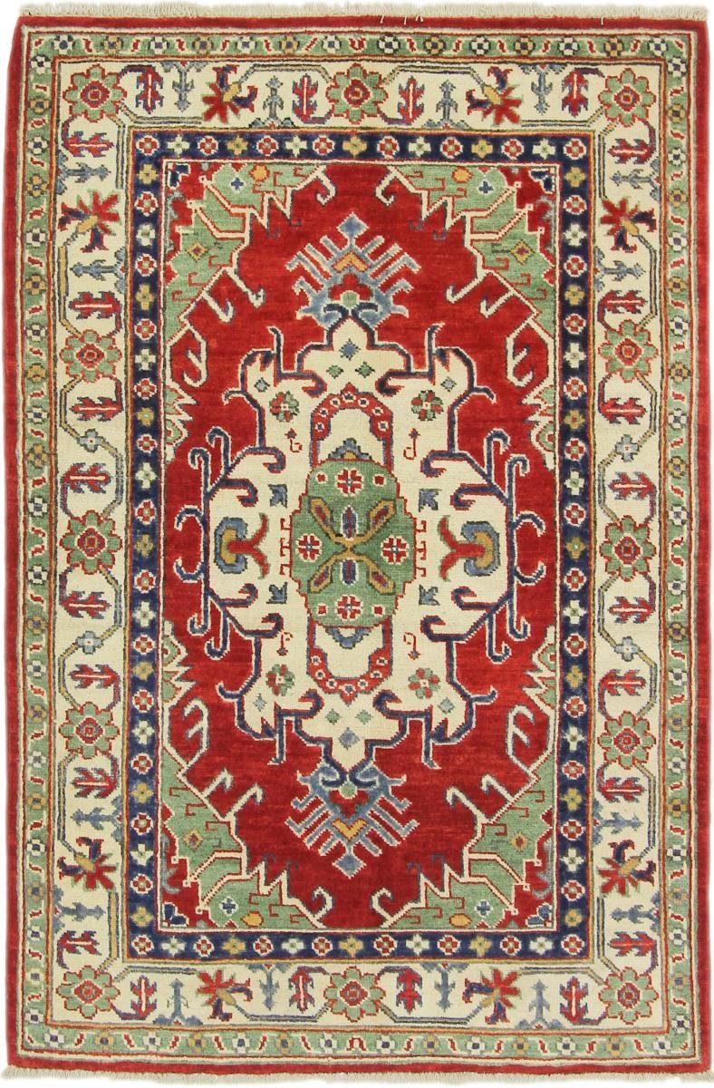 Orientteppich Kazak 99x150 Handgeknüpfter Orientteppich, Nain Trading, rechteckig, Höhe: 5 mm