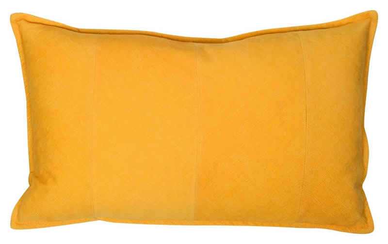 Dekokissen BOBBI, 30 x 50 cm, Gelb, Polyester, mit Reißverschluss