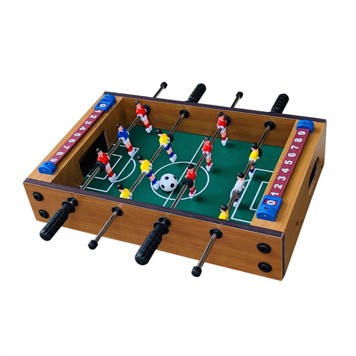 RefinedFlare Lernspielzeug Mini-Fußballtisch-Baumwollspiel für Kinder aus Holz, Lernspielzeug