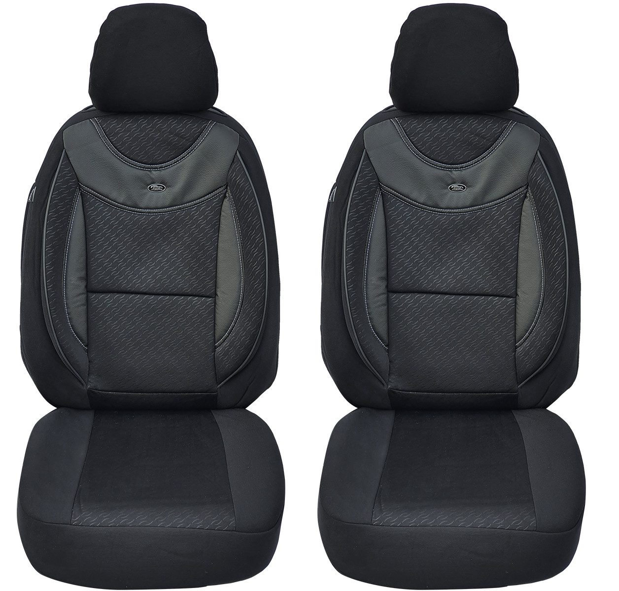 BREMER SITZBEZÜGE Autositzbezug für Skoda Karoq Bj ab 2017 (G102), Set, 2-tlg., Schonbezüge Sitzbezüge Fahrer und Beifahrer, in Schwarz